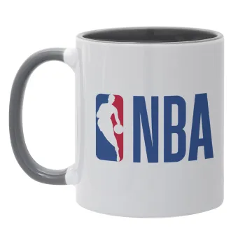 NBA Classic, Κούπα χρωματιστή γκρι, κεραμική, 330ml