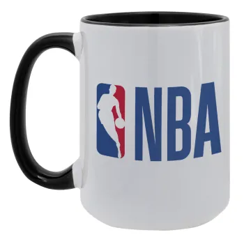 NBA Classic, Κούπα Mega 15oz, κεραμική Μαύρη, 450ml