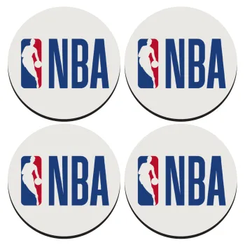 NBA Classic, SET of 4 round wooden coasters (9cm)