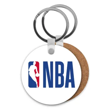 NBA Classic, Μπρελόκ Ξύλινο στρογγυλό MDF Φ5cm