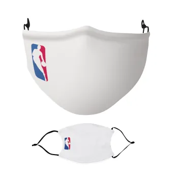 NBA Classic, Μάσκα υφασμάτινη Ενηλίκων πολλαπλών στρώσεων με υποδοχή φίλτρου