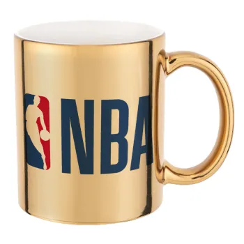 NBA Classic, Κούπα κεραμική, χρυσή καθρέπτης, 330ml