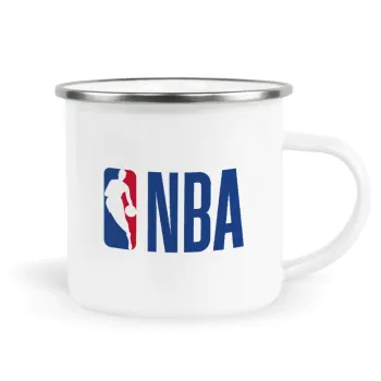NBA Classic, Metallic enamel cup white 360ml