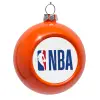 Orange Christmas tree ornament bauble 8cm