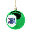 Green Christmas tree ornament ball 8cm