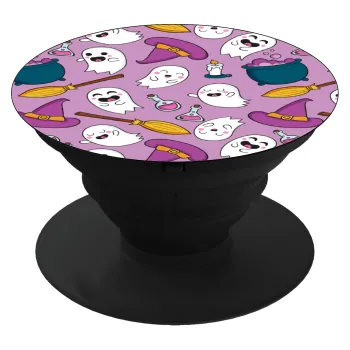 Happy Halloween pink, Phone Holders Stand  Black Hand-held Mobile Phone Holder