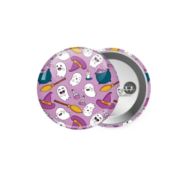 Happy Halloween pink, Κονκάρδα παραμάνα 5.9cm