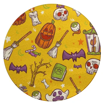 Happy Halloween, Επιφάνεια κοπής γυάλινη στρογγυλή (30cm)