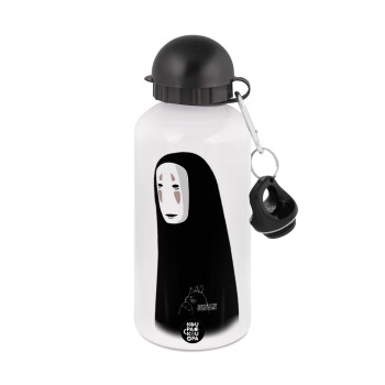 Spirited Away No Face, Metal water bottle, White, aluminum 500ml