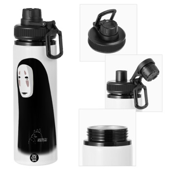 Spirited Away No Face, Metal water bottle with safety cap, aluminum 850ml
