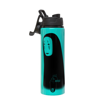 Spirited Away No Face, Metallic water bottle with safety lid, 850ml aluminum