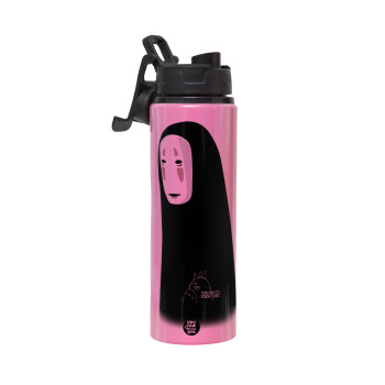 Spirited Away No Face, Metallic water bottle with safety lid, 850ml aluminum