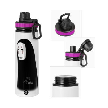 Spirited Away No Face, Metallic water bottle with safety lid, 850ml aluminum