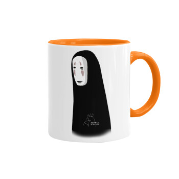 Spirited Away No Face, Mug colored orange, ceramic, 330ml