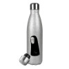 Metallic Glitter Silver Thermos Flask (Stainless steel), double-walled, 500ml