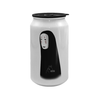 Spirited Away No Face, Κούπα ταξιδιού μεταλλική με καπάκι (tin-can) 500ml
