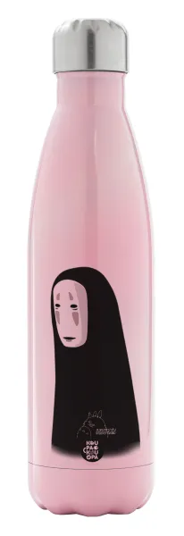 Spirited Away No Face — Metal mug thermos Pink Iridiscent (Stainless steel), double wall, 500ml