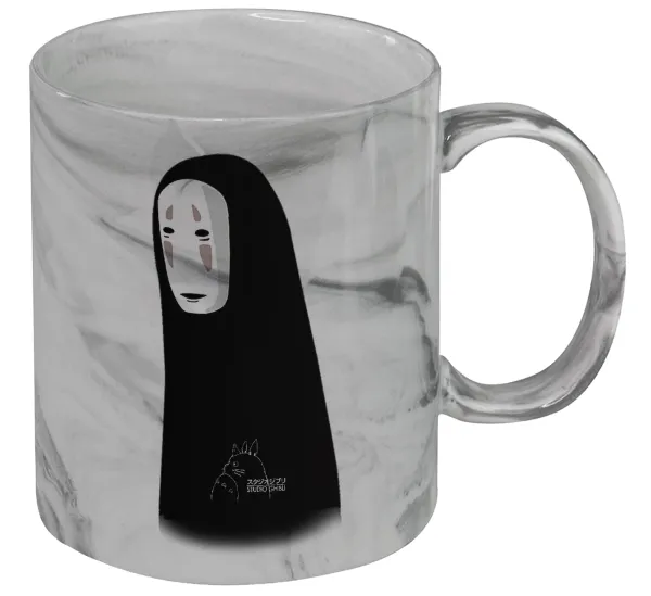 Spirited Away No Face — Κούπα κεραμική, marble style (μάρμαρο), 330ml