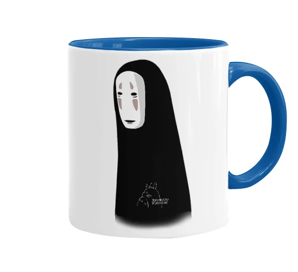 Spirited Away No Face — Κούπα χρωματιστή μπλε, κεραμική, 330ml