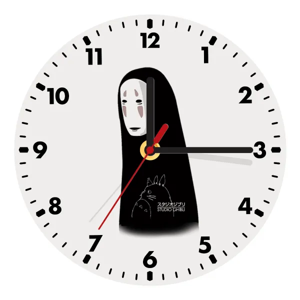 Spirited Away No Face — Ρολόι τοίχου ξύλινο (20cm)