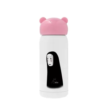 Spirited Away No Face, Ροζ ανοξείδωτο παγούρι θερμό (Stainless steel), 320ml