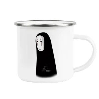 Spirited Away No Face, Metallic enamel cup white 360ml