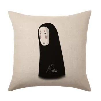 Spirited Away No Face, Μαξιλάρι καναπέ ΛΙΝΟ 40x40cm περιέχεται το  γέμισμα