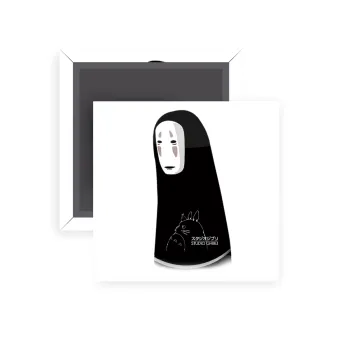 Spirited Away No Face, Μαγνητάκι ψυγείου τετράγωνο διάστασης 5x5cm
