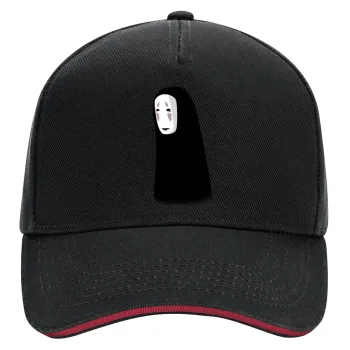 Spirited Away No Face, DRILL Καπέλο Ενηλίκων Ultimate ΜΑΥΡΟ/ΚΟΚΚΙΝΟ, (100% ΒΑΜΒΑΚΕΡΟ, ΕΝΗΛΙΚΩΝ, UNISEX, ONE SIZE)