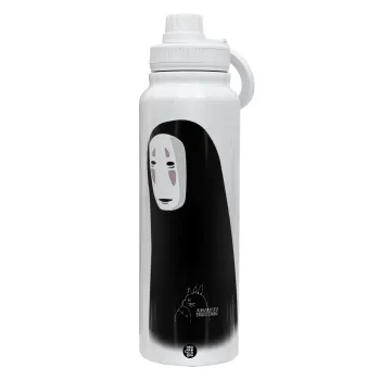 Spirited Away No Face, Θερμός 1L Ανοξείδωτο με Βάση Κινητού & Διπλά Τοιχώματα