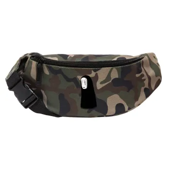 Spirited Away No Face, Unisex τσαντάκι μέσης (μπανάνα) χρώματος παραλλαγή Jungle με 2 τσέπες