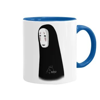 Spirited Away No Face, Κούπα χρωματιστή μπλε, κεραμική, 330ml