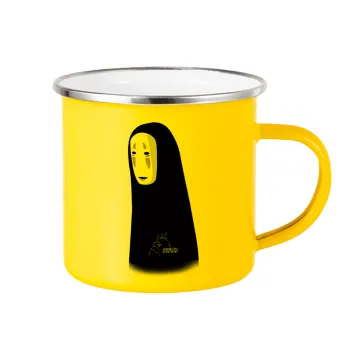 Spirited Away No Face, Κούπα Μεταλλική εμαγιέ Κίτρινη 360ml