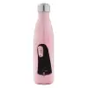 Μεταλλικό παγούρι θερμός Ροζ Ιριδίζον (Stainless steel), διπλού τοιχώματος, 500ml