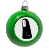 Green Christmas tree ornament bauble 8cm