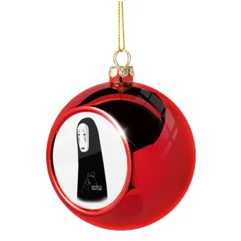 Spirited Away No Face, Christmas tree ball Red 8cm