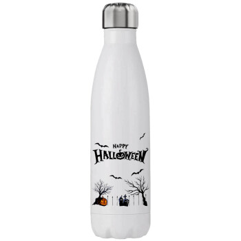 Happy Halloween cemetery, Stainless steel, double-walled, 750ml