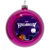 Purple Christmas tree ornament bauble 8cm