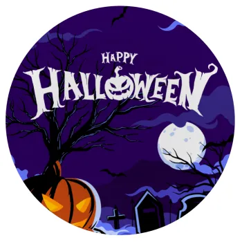 Happy Halloween cemetery, Mousepad Στρογγυλό 20cm