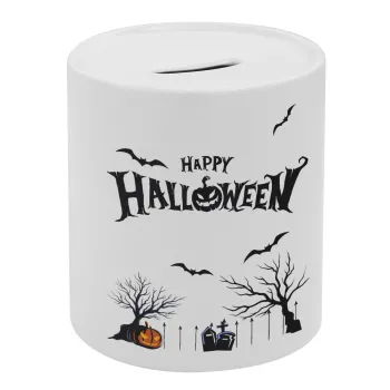 Happy Halloween cemetery, Κουμπαράς πορσελάνης με τάπα