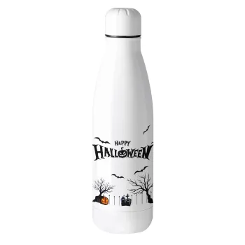Happy Halloween cemetery, Metal mug thermos (Stainless steel), 500ml