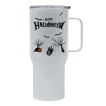 Happy Halloween cemetery, Mega Stainless steel Tumbler with lid, double wall 750L