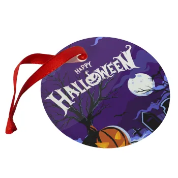 Happy Halloween cemetery, Στολίδι Χριστουγεννιάτικο στολίδι γυάλινο 9cm