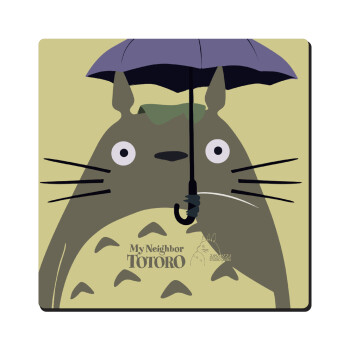 Totoro from My Neighbor Totoro, Τετράγωνο μαγνητάκι ξύλινο 6x6cm