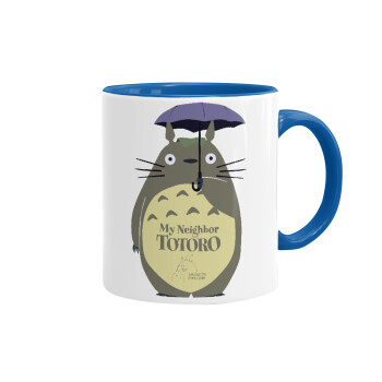 Totoro from My Neighbor Totoro, Mug colored blue, ceramic, 330ml