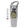 GREY color, 890ml (30oz) stainless Steel Tumbler with Handle