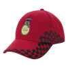 Adult Cap RACING Ultimate Red/Black, (100% COTTON DRILL, ADULT, UNISEX, ONE SIZE ADULT)
