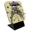 Quartz Wooden table clock with hands (10cm)