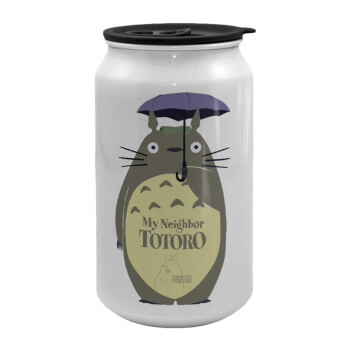 Totoro from My Neighbor Totoro, Κούπα ταξιδιού μεταλλική με καπάκι (tin-can) 500ml