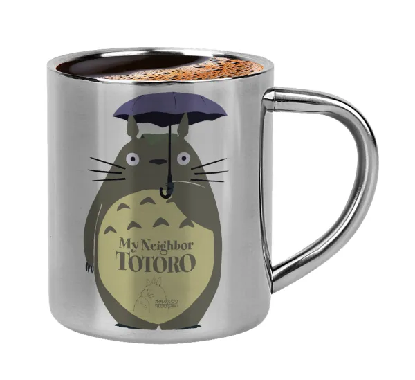 Totoro from My Neighbor Totoro — Double-wall metal cup for espresso (220ml)